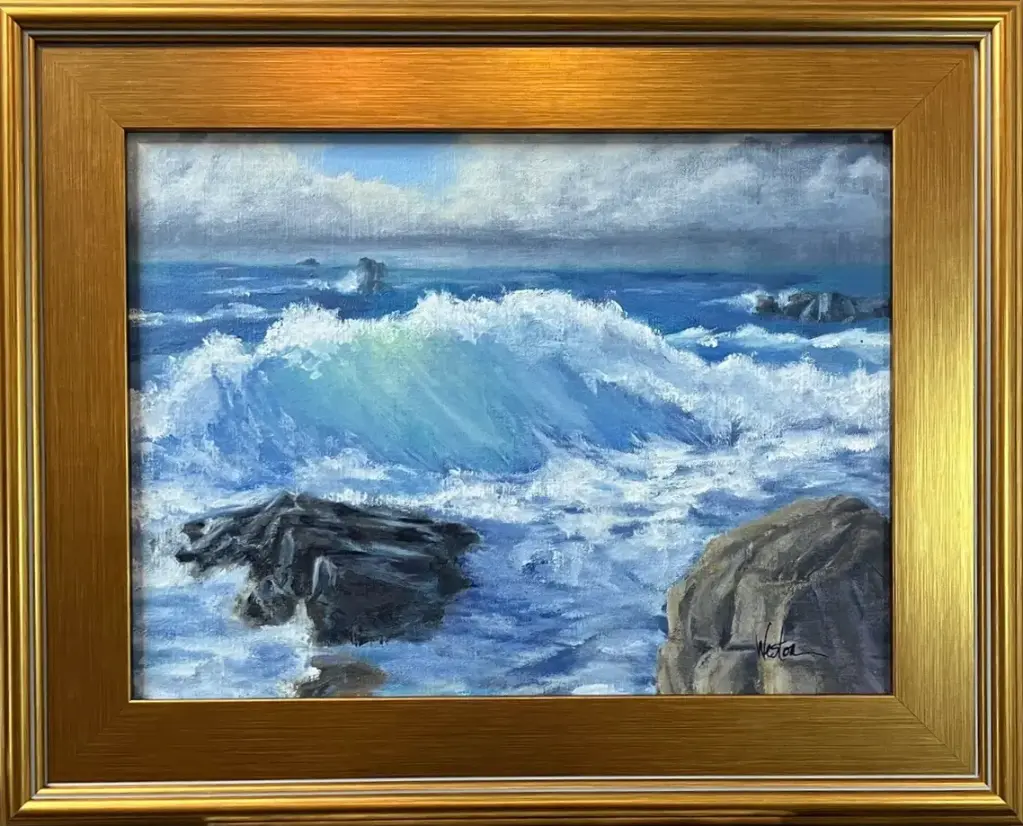 Sunlit Wave   12 x 16"