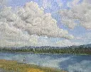 Columbia River Heron   22 x 30"