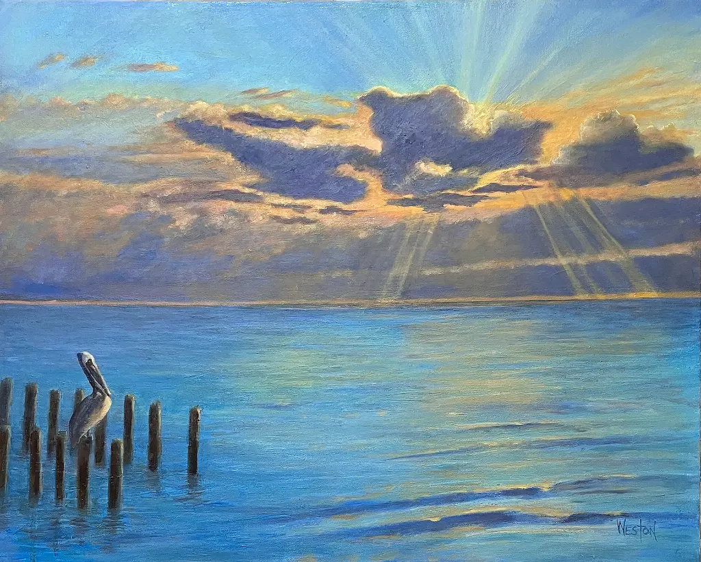 Pelican, Rockaway Beach   22 x 30"
