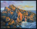 Rocks at Embarcadero, Newport, Oregon   22 x 28"