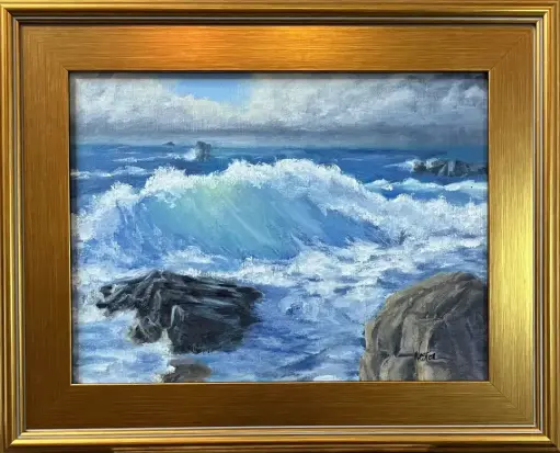 Sunlit Wave   12 x 16"