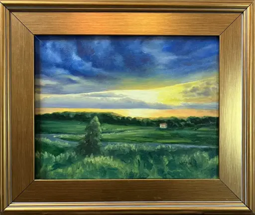 At the End of the Storm is a Golden Sky  11 x 14"