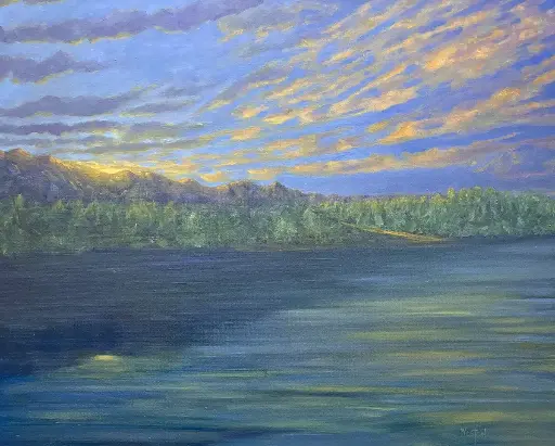 Columbia River Shoreline   22 x 30"