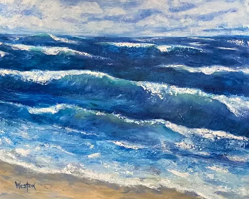 Rough Day at the Shore   24 x 30"