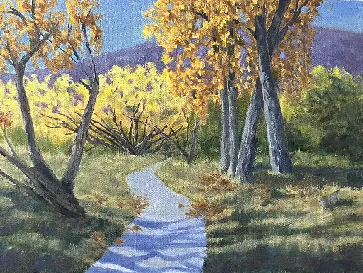 Crack Willows, Autumn   12 x 16"